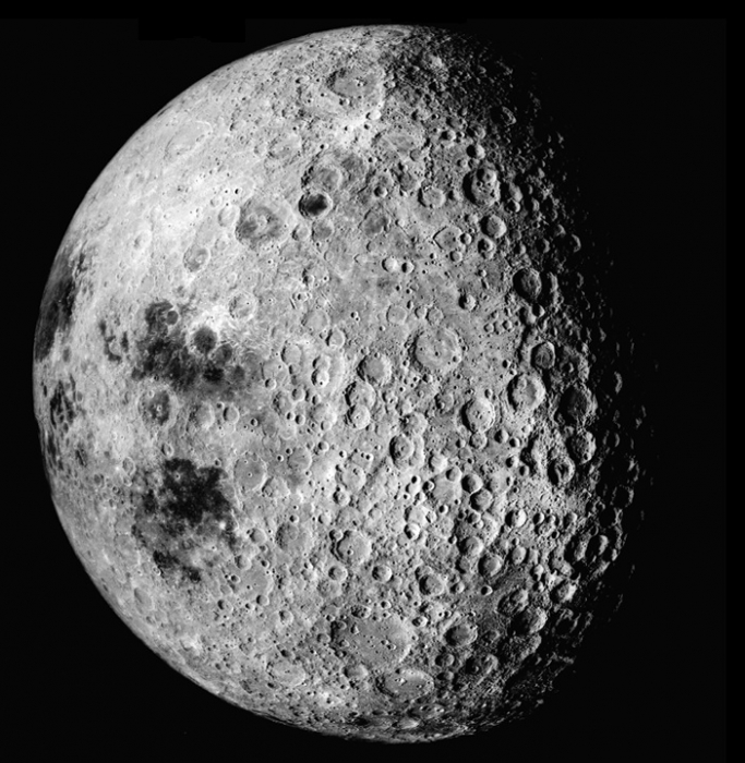 Photographic image of the far side of the Moon taken from spacecraft Apollo 16