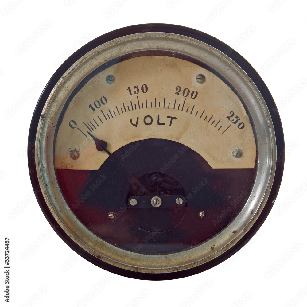 vintage voltmeter