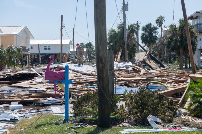 Keaton Beach, Florida aftermath of Hurricane Helene