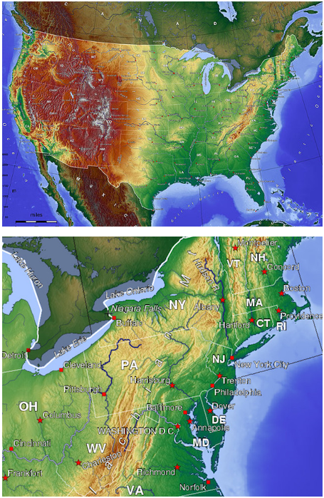 us topographic map elevations
