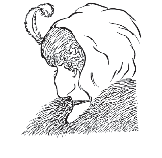 Drawing of an old Lady or young woman.