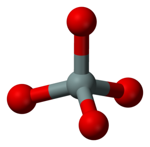 Silicon Oxygen Tetrahedron 3D Drawing