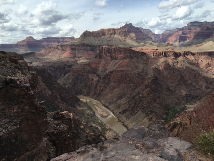 The Colorado river at the bottom of the Grand Canyon