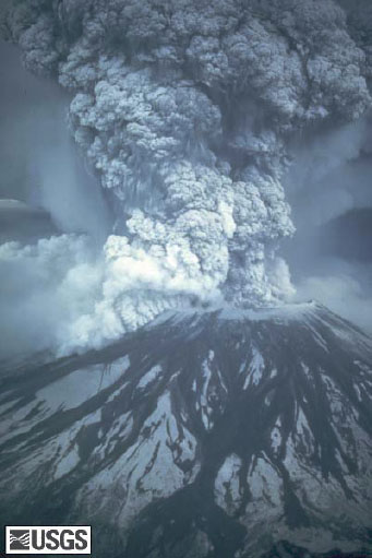 Eruption of Mt. St. Helens in 1980. Credit: USGS