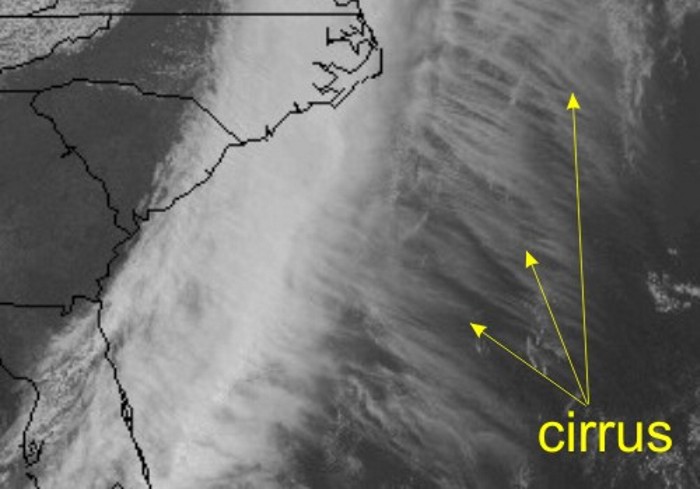 nimbostratus clouds from satellite