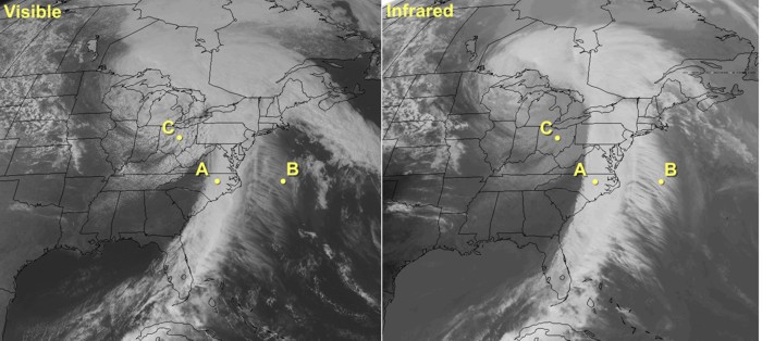 Satellite Map of Louisiana - WhiteClouds