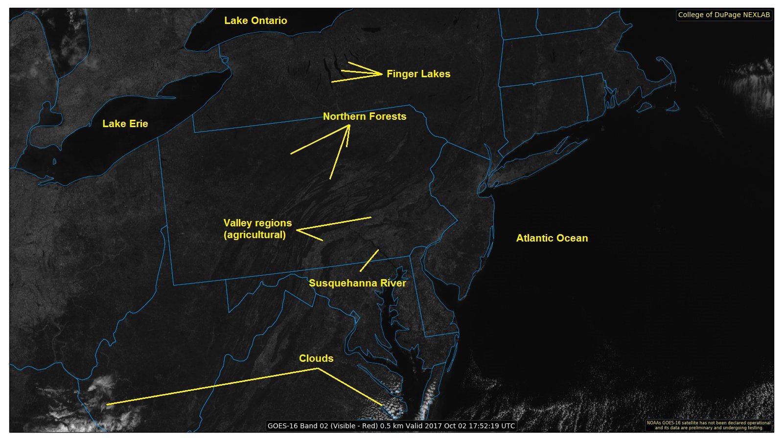 nimbostratus clouds from satellite