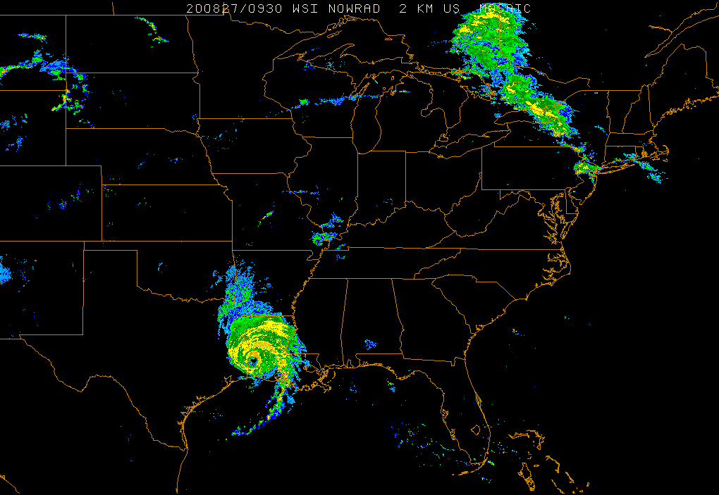 Radar mosaic of the eastern U.S.