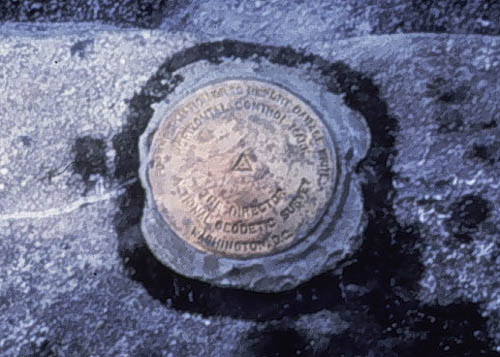 Photograph of Horizontal control point monument