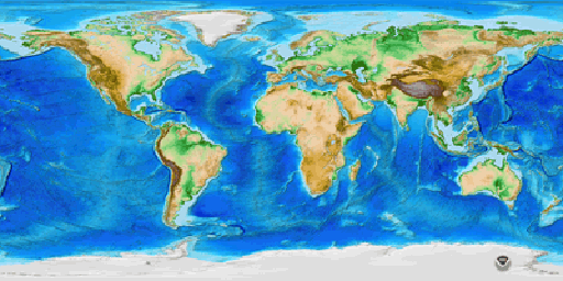 World Map With Height 12. Global Elevation Data | The Nature Of Geographic Information