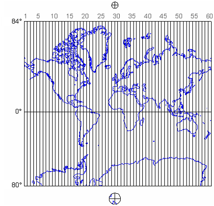 Utm Mercator Zones 